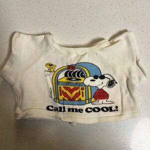 Vintage Peanuts Snoopy's Wardrobe 1970's "Call Me Cool" Doll‎ Shirt